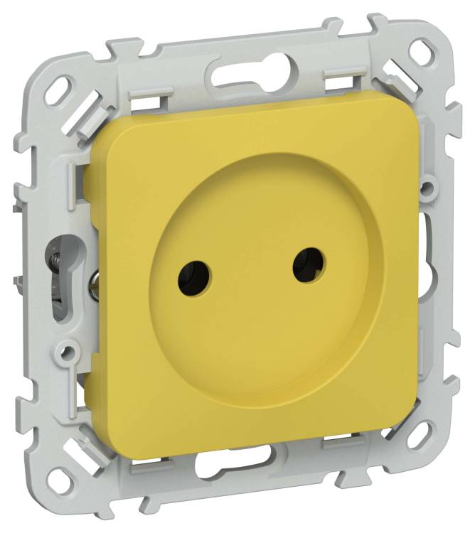 Розетка 1-местная IEK Flite FI-R10-10-K44 желтый карри