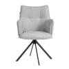 Кресло Tetchair Lutz 25405 VT shape silver, велюр, букле, вращающееся фото 5