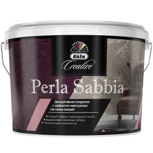 Покрытие декоративное Dufa Creative Perla Sabbia эффект жемчужных песчаных вихрей база Argento LC-001 1 кг