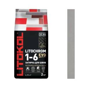 Затирочная смесь Litokol Litochrom 1-6 EVO LE.125 дымчатая серая 2 кг