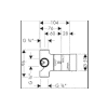 Скрытая часть Hansgrohe Trio Stop 15981180 фото 2