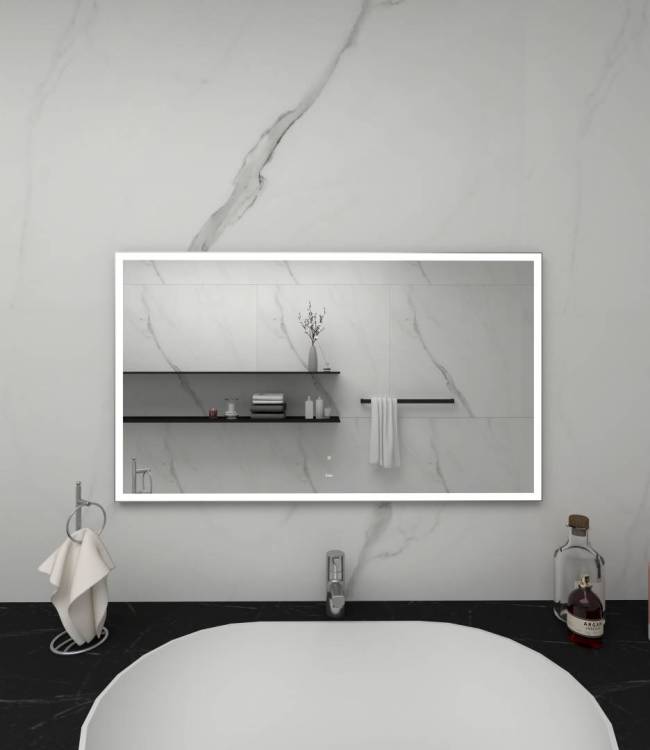 Зеркало Sintesi Armadio cromo 120 SIN-SPEC-ARMADIO-CROMO-120 с LED-подсветкой 1200x700