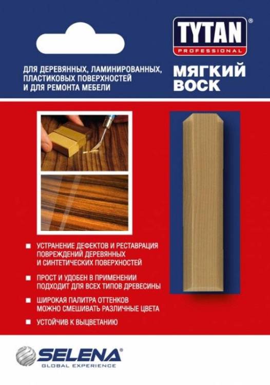 TYTAN PROFESSIONAL мягкий воск для реставрации дерева и мебели, 05 сосна (7,5гр)