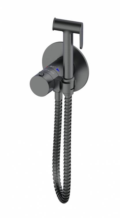 Гигиенический душ Wonzon & Woghand WW-88829909-BGM с термостатом, темный графит