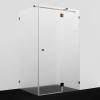 Душевой уголок Wasserkraft Paar 88H10R-MG профиль глянцевое розовое золото, стекло матовое, 120x100x200