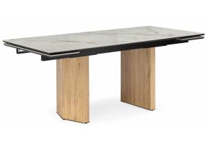 Стол Woodville Монерон 621194 calacatta gold, дуб монтана 180(240)x90x77