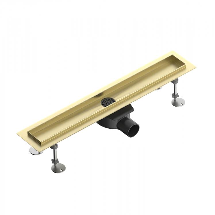 Душевой трап Wonzon & Woghand WW-651600T-BG 60 см, брашированное золото