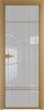 Межкомнатная дверь Profil Doors 4 AX цвет профиля Золото, стекло безопасное 6 мм страйп 700x2000