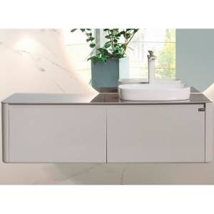 Тумба с раковиной Black&White U915.1400R серый, 140x40x55