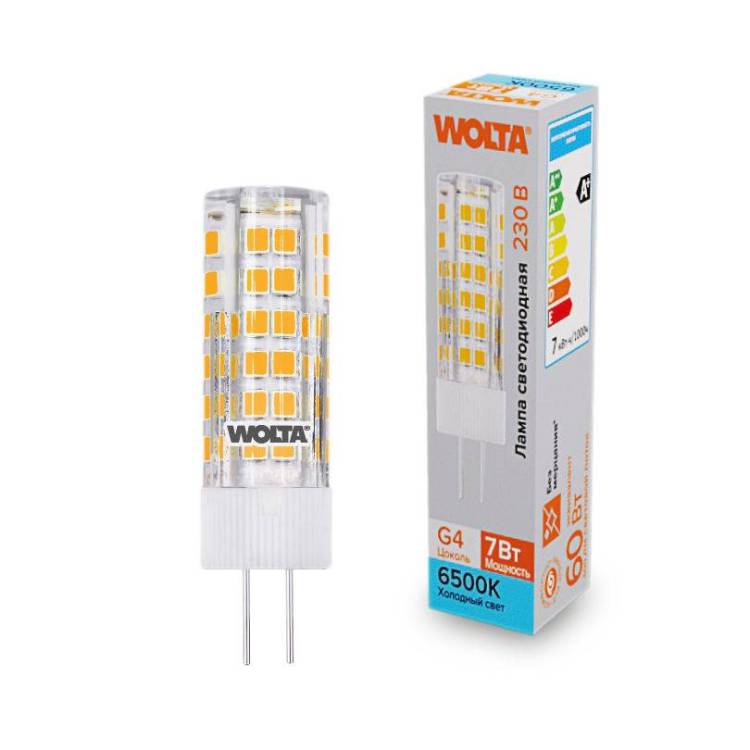 Светодиодная лампа Wolta WSTD-JC-220V7W6KG4-C
