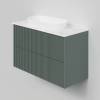 Тумба под раковину La Fenice Terra Twin Grigio 100 серо-зеленый матовый фото 3