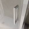 Душевой уголок Belbagno LUCE-AH-1-110/90-C-Cr профиль хром, стекло прозрачное, 110x90x195 фото 2