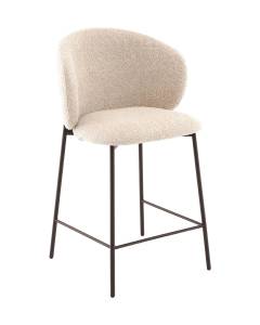 Стул полубарный Stool Group Блейз LV-109-S112-P-8019 капучино, каркас серо-коричневый, букле