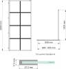 Душевая перегородка Wasserkraft Glan 66W 90 см, профиль черный матовый фото 3