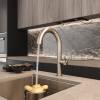 Смеситель для раковины Elghansa Radiant 5647181-Gun высокий, оружейная сталь фото 7