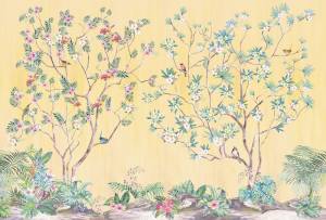 Бесшовные Eco обои Ortograf Flora 31101 Tropics beige Гладь ОЕ-Р2