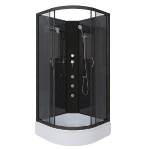 Душевая кабина Niagara Classic NG-6501-14BKG (900x900x2000) со средним поддоном (26см)