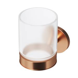 Стакан с держателем Am.Pm X-Joy A85A34344 розовое золото