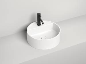 Раковина накладная Salini Armonia 130117G TOP 02 Белая глянцевая S-Sense
