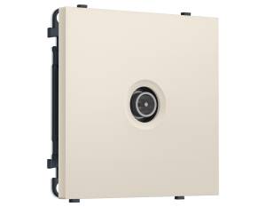 Комплект механизма TV розетки оконечной Ambrella Volt Sigma MS333005 бежевый матовый