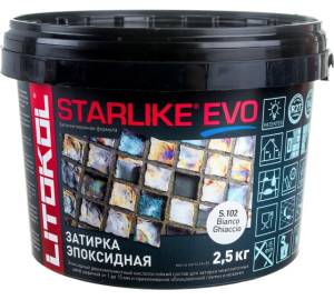 Затирка LITOKOL Starlike EVO S.102 Bianco Ghiaccio, 2.5 кг