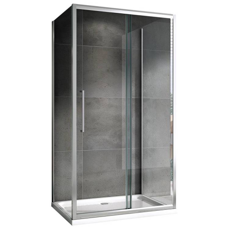 Душевой уголок Abber Schwarzer Diamant AG30140H-S75-S75 Хром