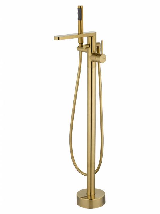 Смеситель для ванны Wonzon & Woghand WW-88649901-BG напольный, брашированное золото