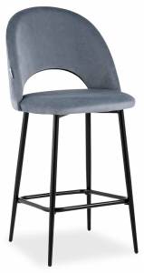 Стул барный Stool Group Меган AV 415-H14-08(PP) велюр серый