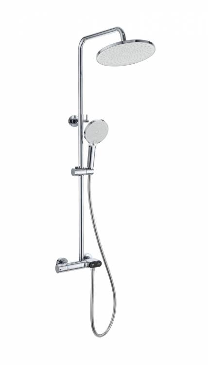 Душевая стойка Wonzon & Woghand WW-B2091-A-CR с термостатом, хром