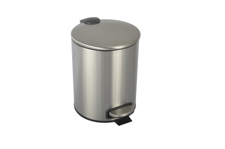 Мусорное ведро Boheme 10426-NB с педалью, Nickel Brush