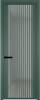 Межкомнатная дверь Profil Doors 3 AGP цвет профиля Зеленый воск, стекло безопасное 6 мм матовое 600x2000