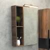 Зеркало-шкаф Comforty Штутгарт 60, дуб темно-коричневый