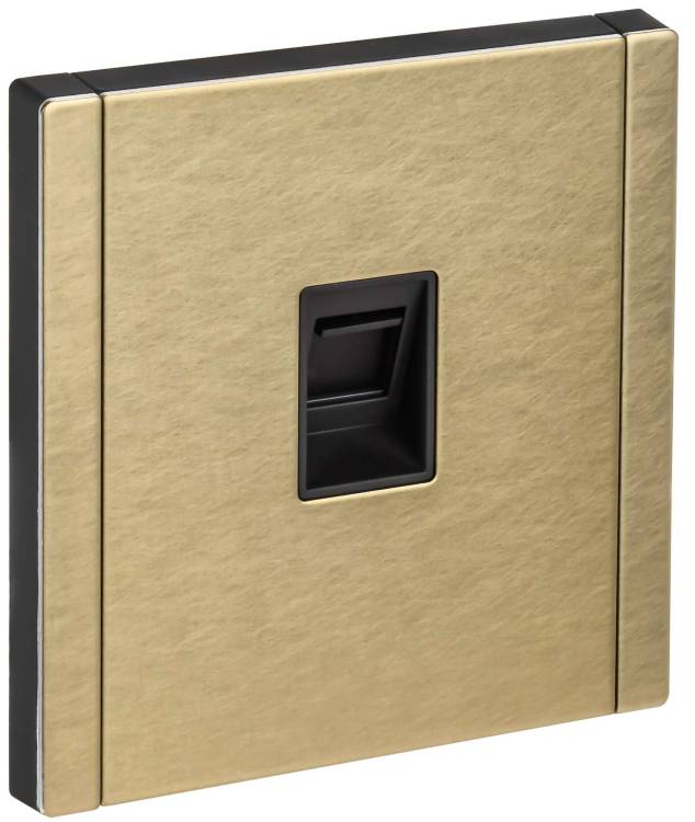 Розетка компьютерная RJ45 IEK Forte&Piano FP-K10-1-M-K37 шампань