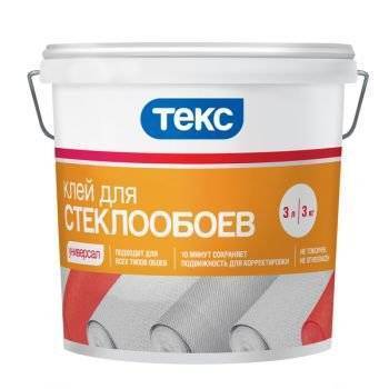 ТЕКС УНИВЕРСАЛ ДЛЯ СТЕКЛООБОЕВ клей на осове ПВА (10л)