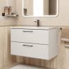 Тумба с раковиной Uperwood Foster New KFosterNEW80w подвесная, белая, 80 см фото 6
