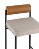 Стул барный Stool Group Балла FDC9939 sDC6095-4+b270-28 бежевый, коричневая экокожа фото 6