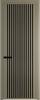 Межкомнатная дверь Profil Doors 3 AGP цвет профиля Шампань, стекло безопасное 6 мм мору черный 800x2000