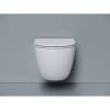 Унитаз подвесной Ceramica Nova Alba CN11005T смыв торнадо, сиденье микролифт, белый фото 4