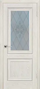 Межкомнатная дверь Profilo Porte экошпон PSB-27, остеклённая, дуб гарвард кремовый 900x2000