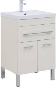 Тумба с раковиной Aquanet Верона 00304535 60 крем, 1 ящик, 2 дверцы