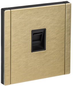 Розетка компьютерная RJ45 IEK Forte&Piano FP-K10-2-M-K37 шампань