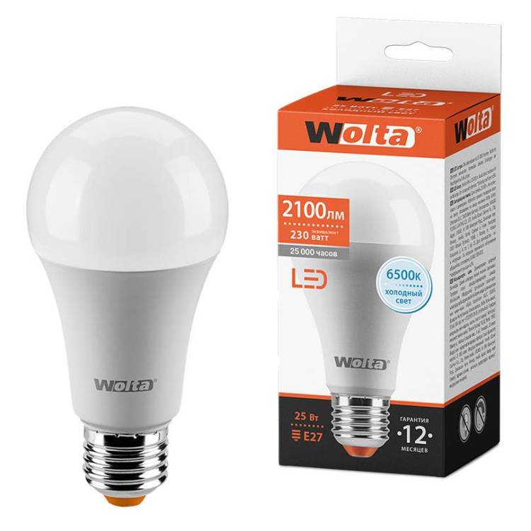 Светодиодная лампа Wolta 25W67BL25E27