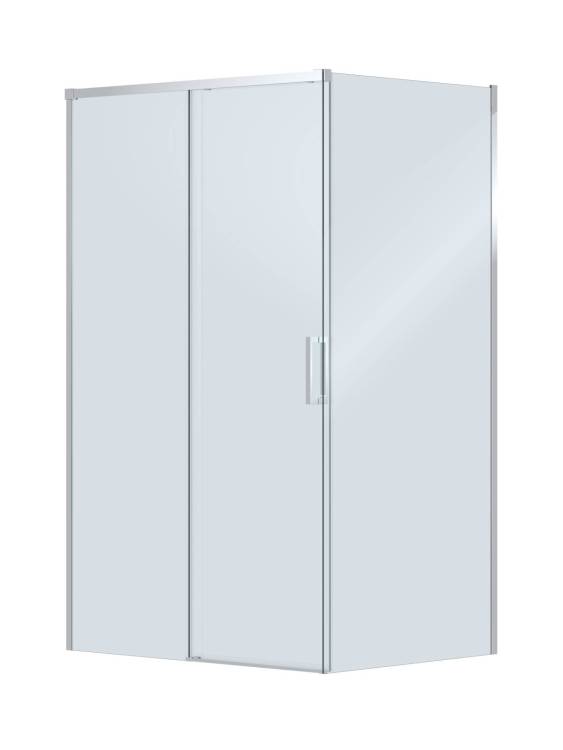 Душевой уголок Cezares PLANE-AH-1-120/100-C-CR профиль хром, стекло прозрачное, 120x100x195