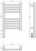 Полотенцесушитель электрический Сунержа Богема 3.1 00-6004-5030 прямой, 50x30 фото 4