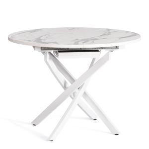 Стол Tetchair Manzana 19729 мрамор светлый/белый 100x75x100