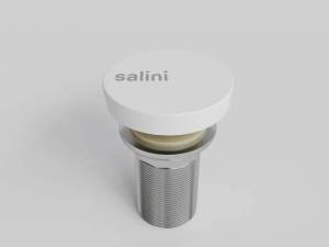 Донный клапан для раковины Salini 16222RG Белый глянцевый, S-Sense
