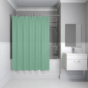 Штора для ванной Iddis Base BS05P18i11 полиэстер, 200x180, зеленый