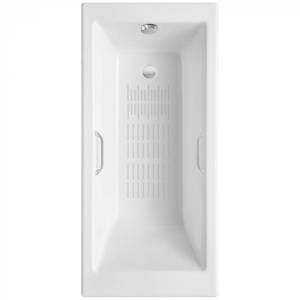 Чугунная ванна Delice Eclat DLR230621R-AS 170x70, с отверстиями под ручки, без ножек