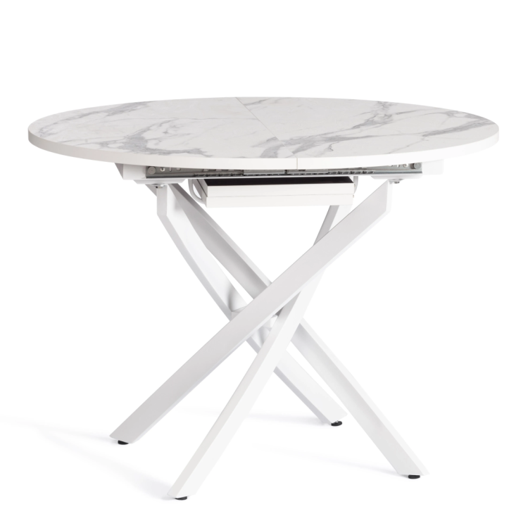 Стол Tetchair Manzana 19729 мрамор светлый/белый 100x75x100