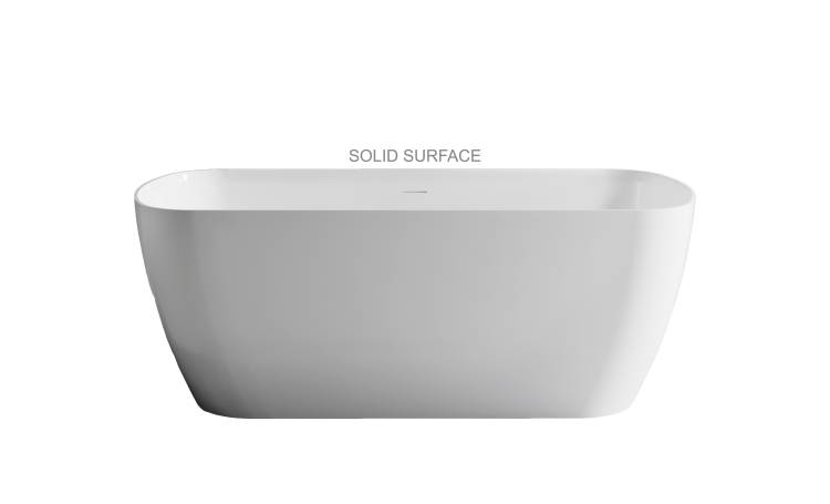 Ванна из искусственного камня Астра-Форм Антарес Solid Surface 01010096 160x75 с интегрированным переливом, белая матовая